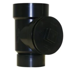 4-in X 3-in X 4-in Dia. ABS Flush Cleanout Tee Fitting W/Plug