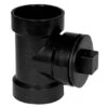 IPEX 4-in Black ABS Plastic Hub Cleanout Tee With Plug -Imperial Fireplace Shop 00685773 L