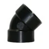 IPEX 4-in Black ABS 45° Short Turn Hub Elbow -Imperial Fireplace Shop 00685805 L