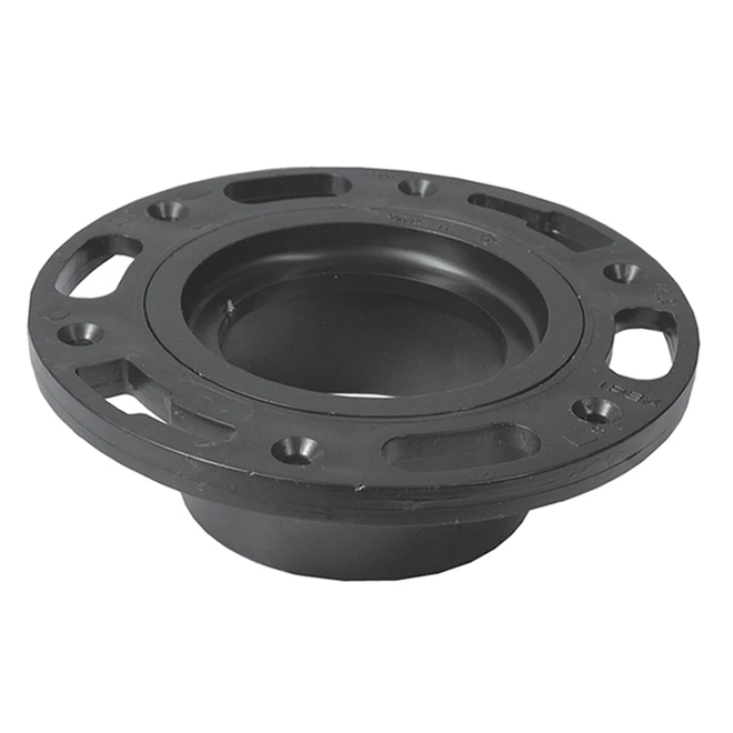 IPEX Black ABS Plastic Adjustable Closet Flange - 4-in X 3-in 3 IPEX Black ABS Plastic Adjustable Closet Flange - 4-in X 3-in