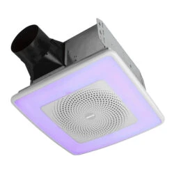 Broan NuTone 110 CFM 1.5 Sone Chroma Comfort With Bluetooth Speaker Bathroom Fan - White