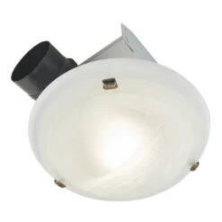 Broan Decorative Ventilation Fan/Dome Light - 80 CFM - LED - White