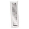 Imperial Steel Floor Register - White - Powder-Coat Paint - 2.25-in W X 10-in L -Imperial Fireplace Shop 1152037 L