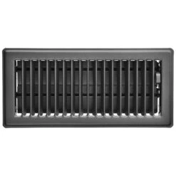 Imperial Steel Floor Register - Slate Grey - Powder-Coat Paint - 2 1/4-in H X 12-in W