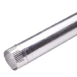 Imperial Round Pipe - 8-in X 60-in - 28-Gauge Galvanized Steel