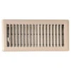 Imperial Louvered Steel Floor Register - Beige - Rustproof Polystyrene Body - 4-in W X 12-in L 1 Imperial Louvered Steel Floor Register - Beige - Rustproof Polystyrene Body - 4-in W X 12-in L -Imperial Fireplace Shop 1224290 L