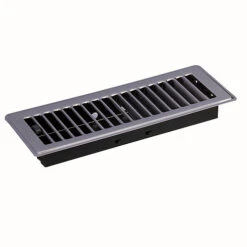 Imperial Floor Air Vent Floor Register - Pewter - Powder-Coated - 3-in W X 10-in L