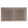 Imperial Sidewall Return Air Grille - Steel - Pewter - 14-in W X 8-in H X 3/16-in Wall Projection -Imperial Fireplace Shop 1224461b L