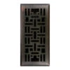 Imperial Arts Craft Steel Floor Register - Oil-rubbed Bronze Steel - Rustproof Polystyrene Body - 4-in W X 10-in L -Imperial Fireplace Shop 12245298 L