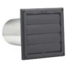 Imperial Louvered Vent Hood With 6" Aluminum Pipe - Black -Imperial Fireplace Shop 12245443 L