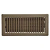 Imperial 1-Pack Brown Floor Register (Duct Opening: 4-in X 10-in ; Outside: 1.38-in X 5.25-in) -Imperial Fireplace Shop 12245494 L