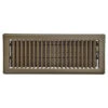 Imperial 4-in X 12-in Chocolate Steel Floor Register -Imperial Fireplace Shop 12245503 L