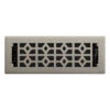 Imperial Collection 1-Pack Silver Floor Register (Duct Opening: 3-in X 10-in ; Outside: 1.38-in X 4.25-in) 1 Imperial Collection 1-Pack Silver Floor Register (Duct Opening: 3-in X 10-in ; Outside: 1.38-in X 4.25-in) -Imperial Fireplace Shop 12245527 L
