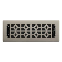 Imperial Collection 1-Pack Silver Floor Register (Duct Opening: 3-in X 10-in ; Outside: 1.38-in X 4.25-in)
