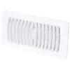 Imperial Louvered Air Exhaust Floor Register - White - Polystyrene - 4-in W X 12-in L 2 Imperial Louvered Air Exhaust Floor Register - White - Polystyrene - 4-in W X 12-in L -Imperial Fireplace Shop 1224564 L