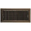 Imperial Steel Floor Register - Antique Brass - Widespread Air Diffusion - 4-in W X 12-in L -Imperial Fireplace Shop 1224574 L