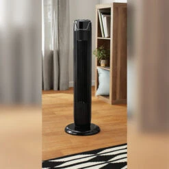 Utilitech Tower Fan - Plastic 36-in 3-Speed Black