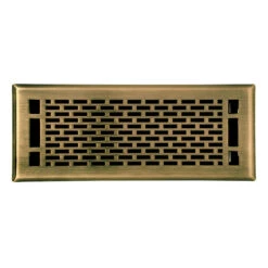 Accord Select Manhattan 4 X 10-in Antique Brass Vent Floor Register -Imperial Fireplace Shop 32105298 L