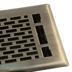 Accord Select Manhattan 4 X 10-in Antique Brass Vent Floor Register -Imperial Fireplace Shop 32105298d L