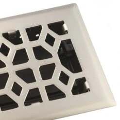 Accord Select 3 X 10-in Satin Nickel Marquis Floor Register -Imperial Fireplace Shop 32105330d L