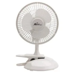 Royal Sovereign 6-in White Clip-On Table Fan