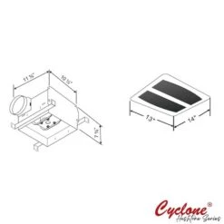 Cyclone Hushtone Bath Fan - 150 CFM -Imperial Fireplace Shop 330008660 AlternateImage2 l