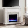 Southern Enterprises Prisene 45.75-in W White With Faux Stone Fan-forced Colour Changing Electric Fireplace 1 Southern Enterprises Prisene 45.75-in W White With Faux Stone Fan-forced Colour Changing Electric Fireplace -Imperial Fireplace Shop 330949723 AlternateImage1 l