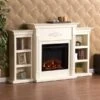 Southern Enterprises Oaxaca 70.25-in W Ivory Fan-forced Electric Fireplace