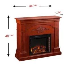 Southern Enterprises Richmond 44.75-in W Mahogany Brown Fan-forced Electric Fireplace -Imperial Fireplace Shop 330949821 AlternateImage3 l