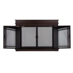 Pleasant Hearth Fenwick Oil-Rubbed Bronze Medium Cabinet-style Smoked Tempered Glass Fireplace Doors 10 Pleasant Hearth Fenwick Oil-Rubbed Bronze Medium Cabinet-style Smoked Tempered Glass Fireplace Doors -Imperial Fireplace Shop 330951929 AlternateImage1 l