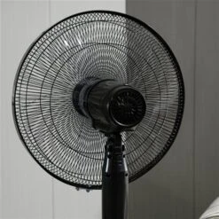 HomCom 17.75-in 3-speed Indoor Black Oscillation Stand Fan -Imperial Fireplace Shop 330982042 AlternateImage3 l