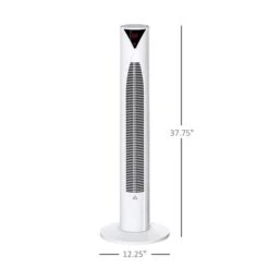 HomCom 12.5-in 3-speed Indoor White Oscillation Tower Fan -Imperial Fireplace Shop 330982057 AlternateImage2 l