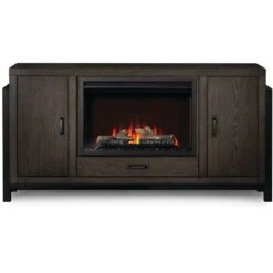 Napoleon Franklin 70-in W Dark Brown Fan-Forced Electric Fireplace