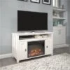 Ameriwood Home Ivory Oak TV Console With Fan-forced Electric Fireplace For TVs Up To 50-in -Imperial Fireplace Shop 331009195 AlternateImage4 l