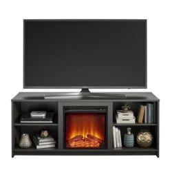 Ameriwood Home Courtland Espresso TV Stand With Fan-forced Electric Fireplace For TVs Up To 65-in 11 Ameriwood Home Courtland Espresso TV Stand With Fan-forced Electric Fireplace For TVs Up To 65-in -Imperial Fireplace Shop 331009196 AlternateImage1 l