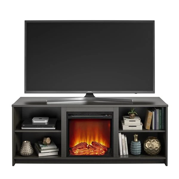 Ameriwood Home Courtland Espresso TV Stand With Fan-forced Electric Fireplace For TVs Up To 65-in 7 Ameriwood Home Courtland Espresso TV Stand With Fan-forced Electric Fireplace For TVs Up To 65-in - Image 5