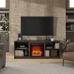 Ameriwood Home Courtland Espresso TV Stand With Fan-forced Electric Fireplace For TVs Up To 65-in 10 Ameriwood Home Courtland Espresso TV Stand With Fan-forced Electric Fireplace For TVs Up To 65-in -Imperial Fireplace Shop 331009196 AlternateImage2 l