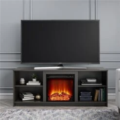 Ameriwood Home Courtland Espresso TV Stand With Fan-forced Electric Fireplace For TVs Up To 65-in 8 Ameriwood Home Courtland Espresso TV Stand With Fan-forced Electric Fireplace For TVs Up To 65-in -Imperial Fireplace Shop 331009196 AlternateImage4 l