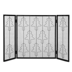 Costway 50-in Black Steel 3-Panel Flat Bi-Fold Fireplace Screen 10 Costway 50-in Black Steel 3-Panel Flat Bi-Fold Fireplace Screen -Imperial Fireplace Shop 331026625 MainImage 001 l