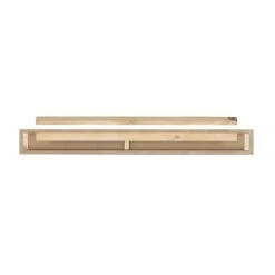 Pearl Mantels 60-in W X 5-in H X 9-in D Crisp White Pine Wood Mantel Shelf