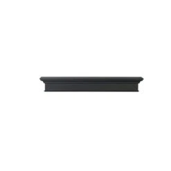 Pearl Mantels 48-in W X 8-in H X 9-in D Precision Black Pine Wood Mantel Shelf 11 Pearl Mantels 48-in W X 8-in H X 9-in D Precision Black Pine Wood Mantel Shelf -Imperial Fireplace Shop 331037386 AlternateImage1 l