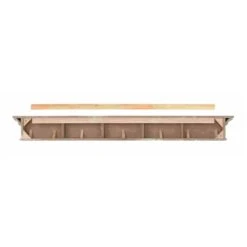 Pearl Mantels 48-in W X 8-in H X 9-in D Precision Black Pine Wood Mantel Shelf 9 Pearl Mantels 48-in W X 8-in H X 9-in D Precision Black Pine Wood Mantel Shelf -Imperial Fireplace Shop 331037386 AlternateImage2 l