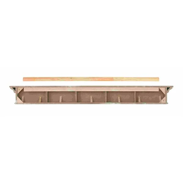 Pearl Mantels 48-in W X 8-in H X 9-in D Precision Black Pine Wood Mantel Shelf 5 Pearl Mantels 48-in W X 8-in H X 9-in D Precision Black Pine Wood Mantel Shelf - Image 3