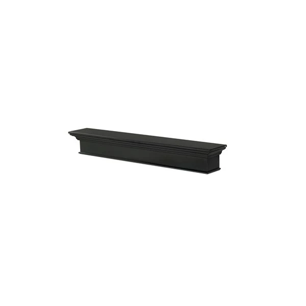 Pearl Mantels 48-in W X 8-in H X 9-in D Precision Black Pine Wood Mantel Shelf 4 Pearl Mantels 48-in W X 8-in H X 9-in D Precision Black Pine Wood Mantel Shelf - Image 2