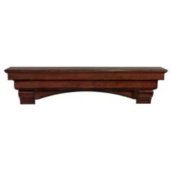 Pearl Mantels 60-in W X 15-in H X 10-in D Distressed Cherry Pine Wood Mantel Shelf