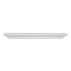 Pearl Mantels 60-in W X 5-in H X 10-in D Crisp White Pine Wood Mantel Shelf