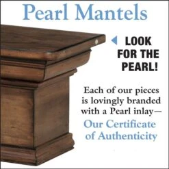 Pearl Mantels 72-in W X 9-in H X 9-in D Chestnut Distressed Pine Wood Mantel Shelf -Imperial Fireplace Shop 331037420 AlternateImage1 l