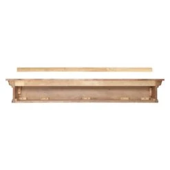 Pearl Mantels 72-in W X 9-in H X 9-in D Chestnut Distressed Pine Wood Mantel Shelf