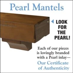 Pearl Mantels 60-in W X 10.5-in H X 9-in D Russet Distressed Pine Wood Mantel Shelf