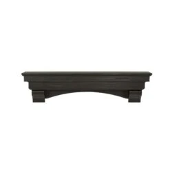 Pearl Mantels 72-in W X 15-in H X 10-in D Dark Roast Distressed Pine Wood Mantel Shelf -Imperial Fireplace Shop 331037457 AlternateImage1 l